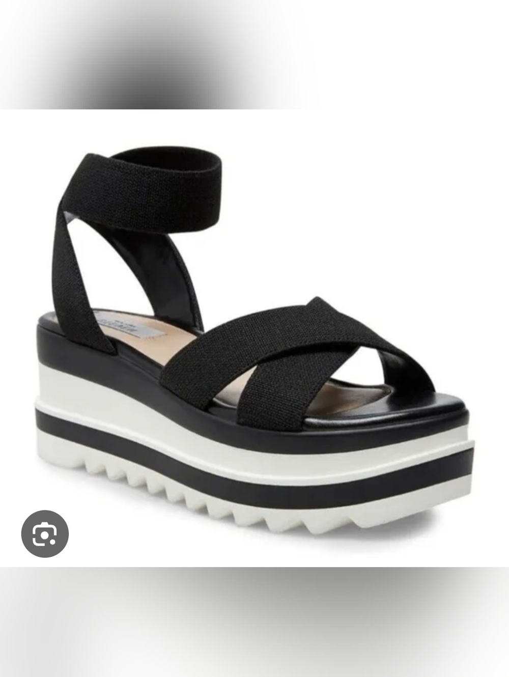Steven New York "Macon" Black Sandals.